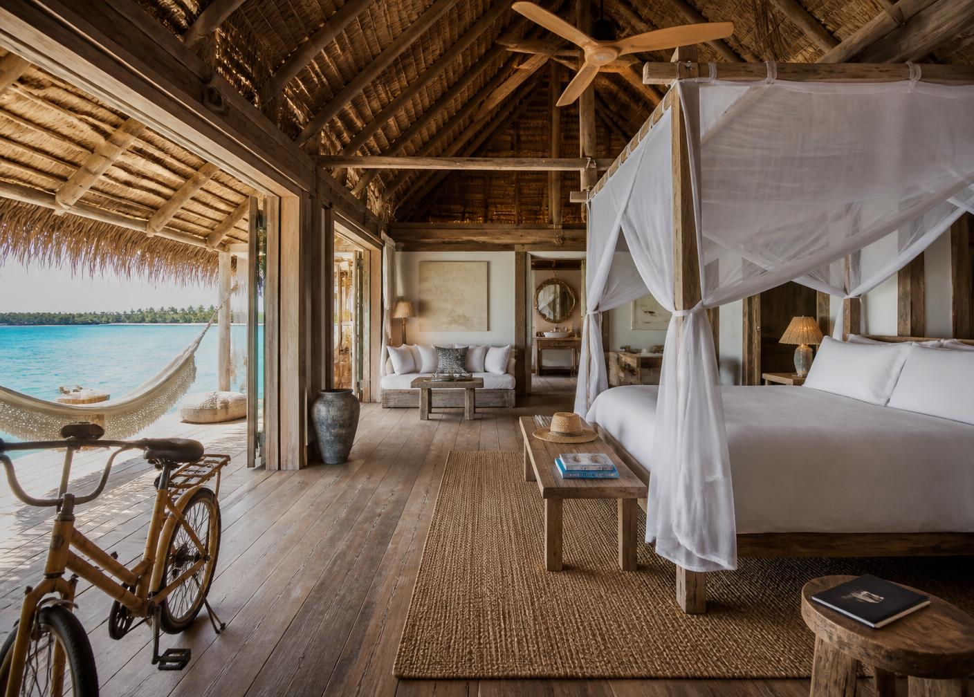 Villa Suite — reclaimed timber and open air