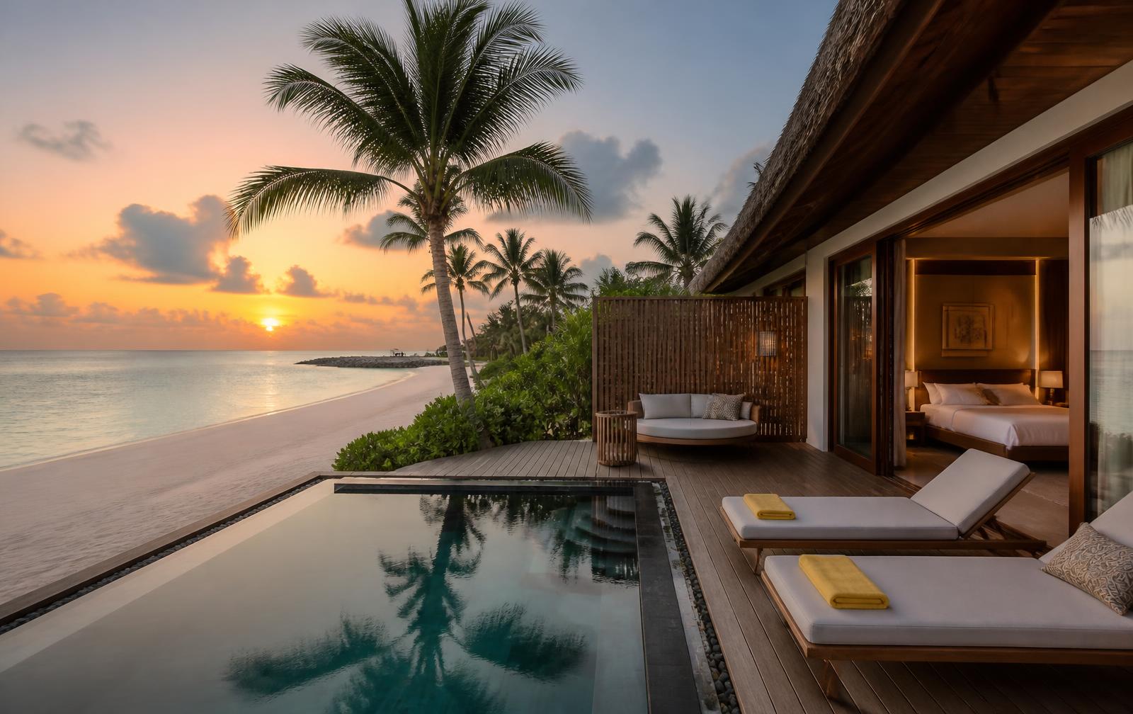Sunset Beach Villa with Pool