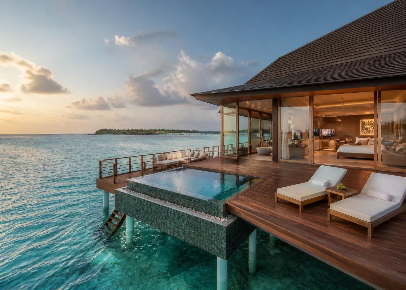 Ocean Pool Suite over the lagoon